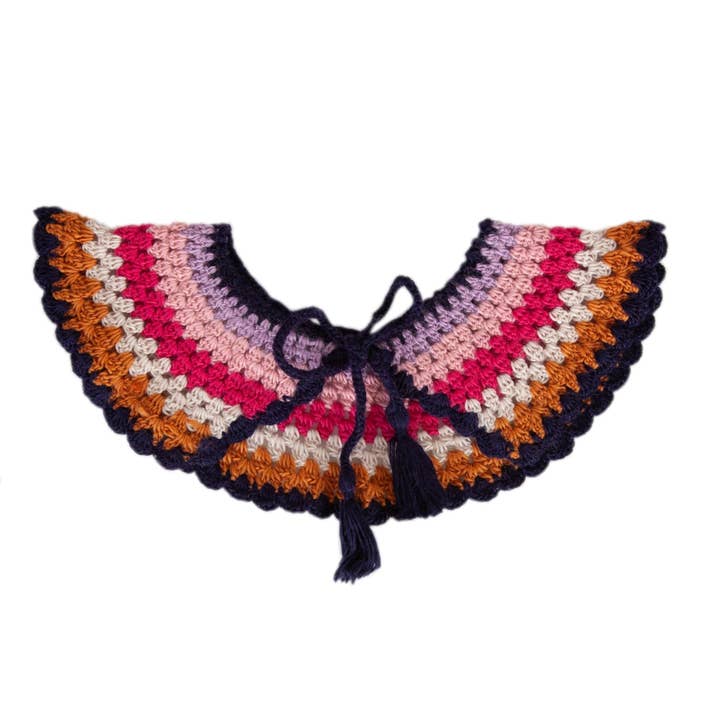 Collier Woodstock bleu marine pour la vente par Acorn Kids