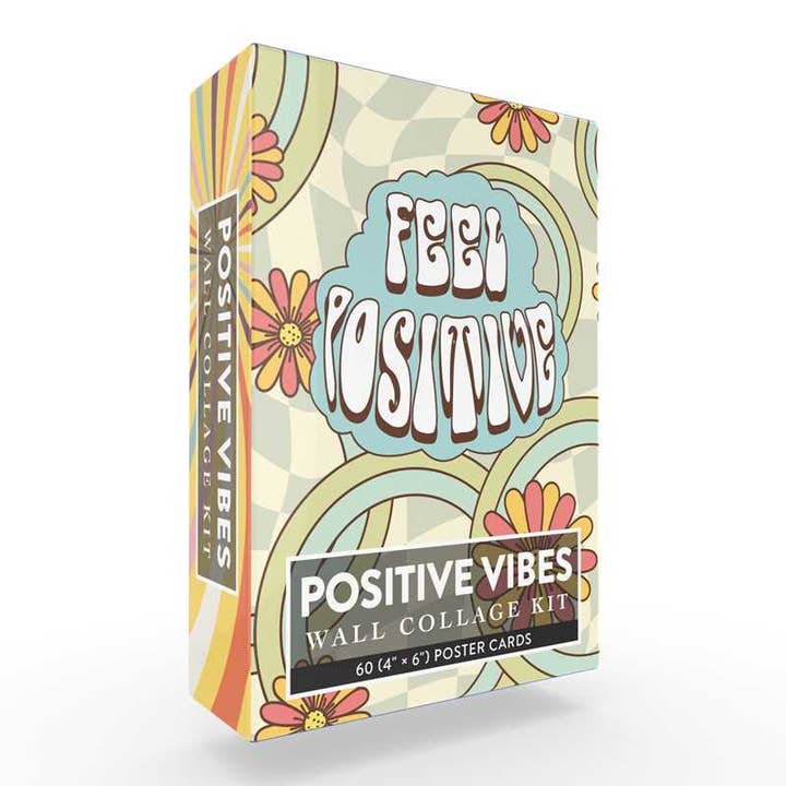 Positive Vibes Wall Collage Kit by Adams Media for wholesale by Simon & Schuster