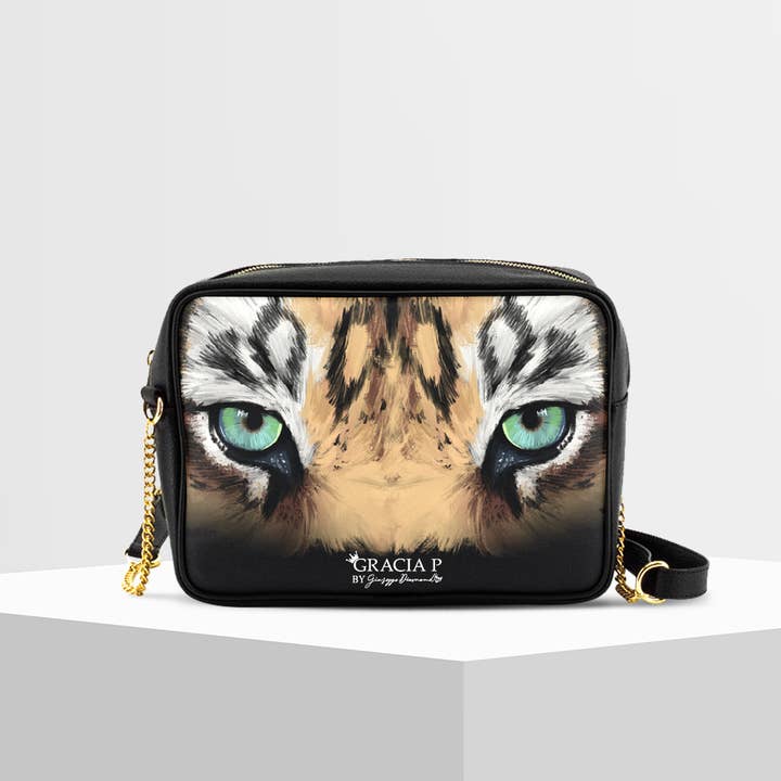 GLOBALSHOP SRL - Wholesale Crossbody Bag - Women's - Tizy Bag by Gracia P - Made in Italy - Tiger's Eyes