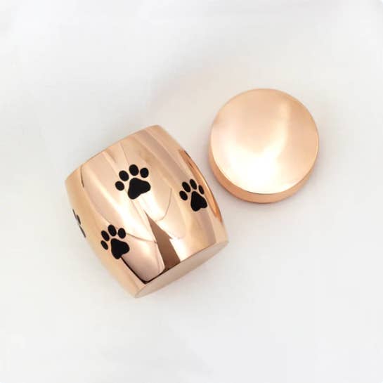 Anavia - Wholesale Urn - Paw Print Mini Urn Stainless Steel Memorial Ashes Holder4