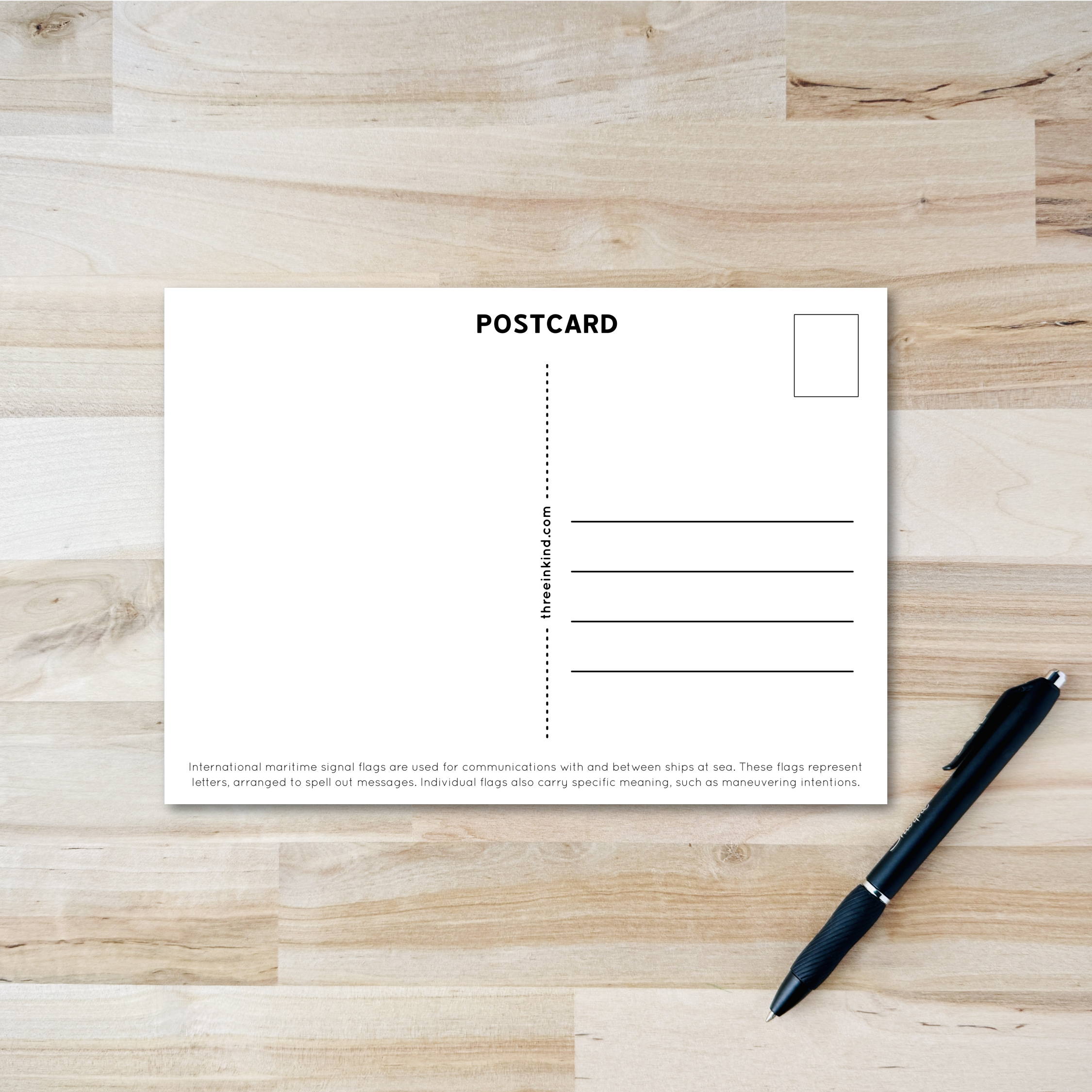 Three in Kind - Vente Cartes postales - Carte postale des îles San Juan - Pavillons nautiques2