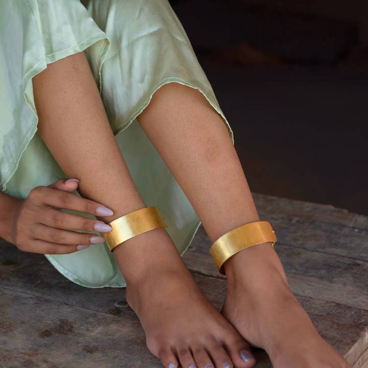 Boho Ankle Cuffs | Foot Jewelry Greek Goddess Anklet bands for wholesale by DIORA