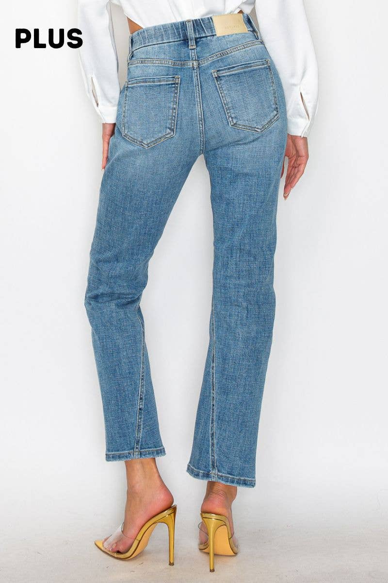 ARTEMIS VINTAGE - Wholesale Jeans - Women's -  PLUS - TUMMY CONTROL HIGH RISE STRAIGHT JEANS 2