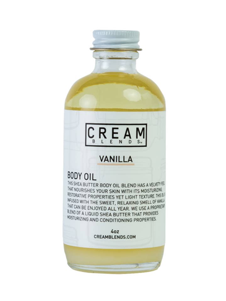 Vanilla Body Oil *DROPPERS ON BACKORDER for wholesale by CREAM BLENDS