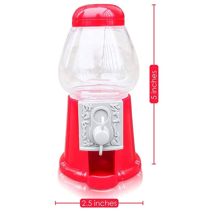 Hammont - Wholesale Hard Candy - Mini Gumball Machines 6 Pack Small