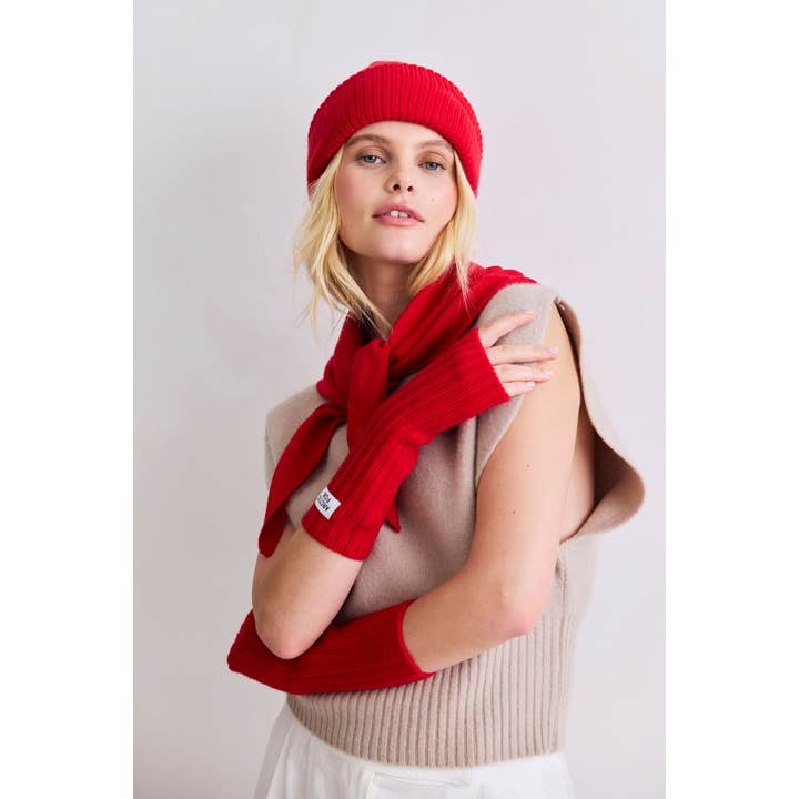 Arctic Fox & Co. - North America - Wholesale Scarf - Women's - Merino Wool Triangle Scarf - Flame Red - FW255