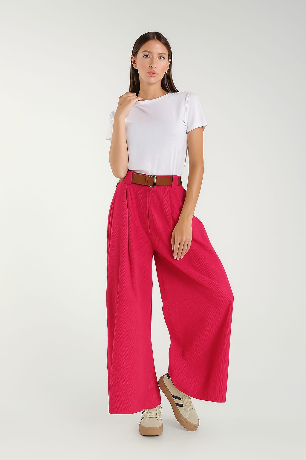 TAMBA - Wholesale Pants - Women's - Culotte pants made of baby corduroy7