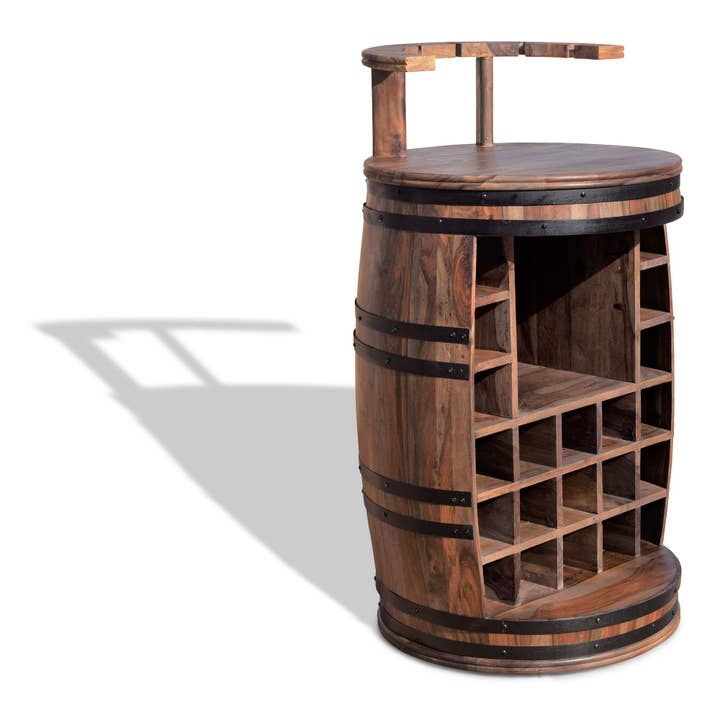 OBUZI - Wholesale Wine Rack - Wine Rack, Rosey-X Bar Barrel5