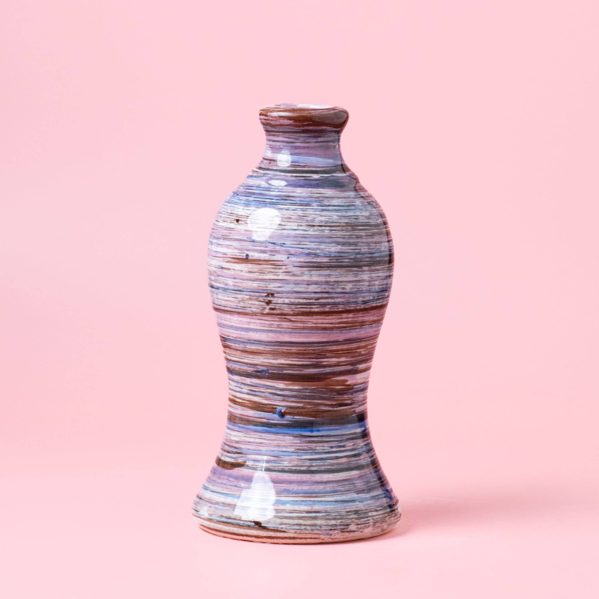 Alfar Tierra Cocida - Wholesale Oil/Vinegar Dispenser - Vintage Ceramic Olive Oil Bottle /300 ml/Pink LAVENDER3