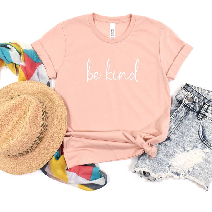 Be Kind Tee - Self Love Tee - Fall Graphic T-shirt for wholesale by Wholehearted Motherhood and Co.