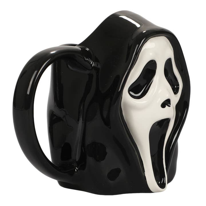 Bioworld Merchandising - Wholesale Coffee Mug - Ghost Face 16 oz. Sculpted Ceramic Mug