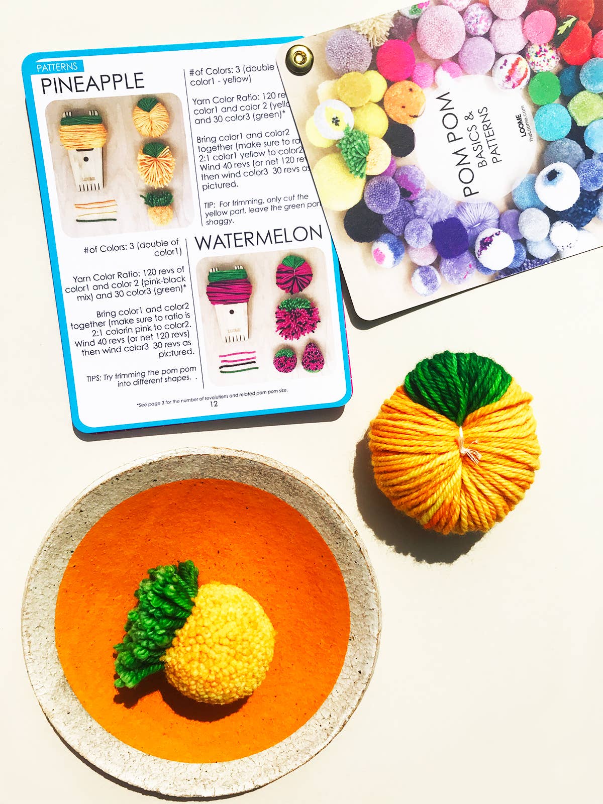 Loome - Wholesale Doe-het-zelf-knutselset - Fanbook: Pom Pom Basics & Patronen2