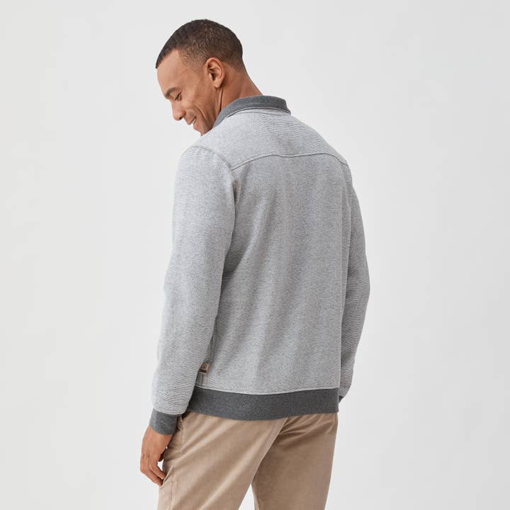 Bobby Fleece Quarter Zip - Black Combo for wholesale on Faire