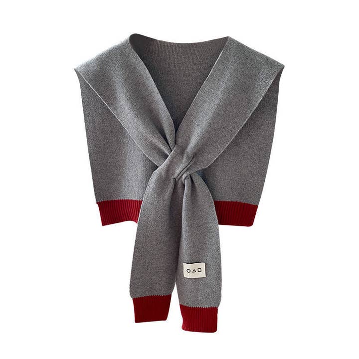 VividLux - Wholesale Wrap - Women's - Cozy Colorblock Knit Shawl1