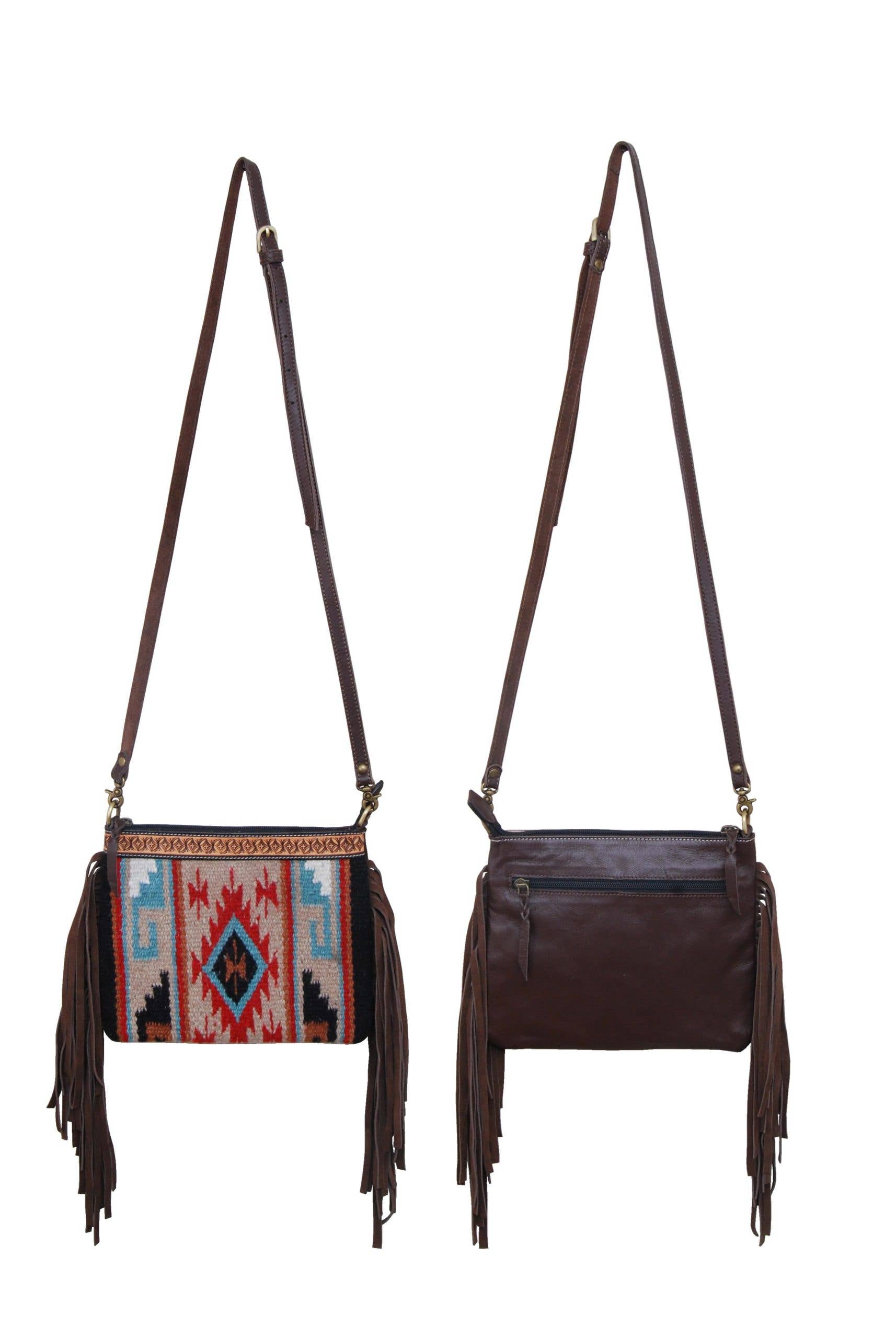 Rafter T Ranch Company - Wholesale Crossbody Bag - Women's - Tan Wool Crossbody Bag1