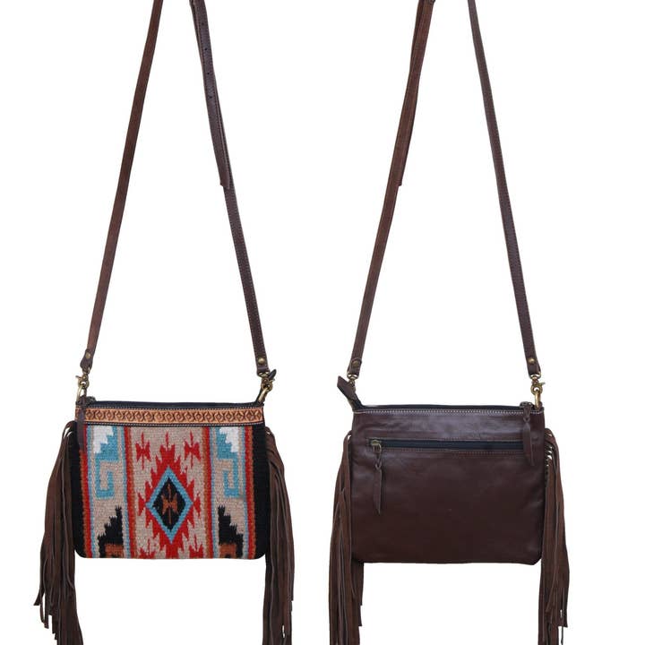 Rafter T Ranch Company - Wholesale Crossbody Bag - Women's - Tan Wool Crossbody Bag1