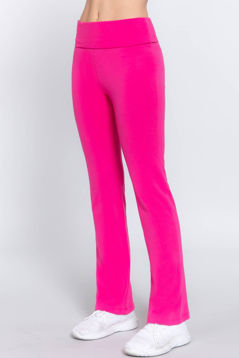 Active Basic | Active USA - Wholesale Sportbroek - Dames - Yoga legging met tailleband en wijde pijpen10