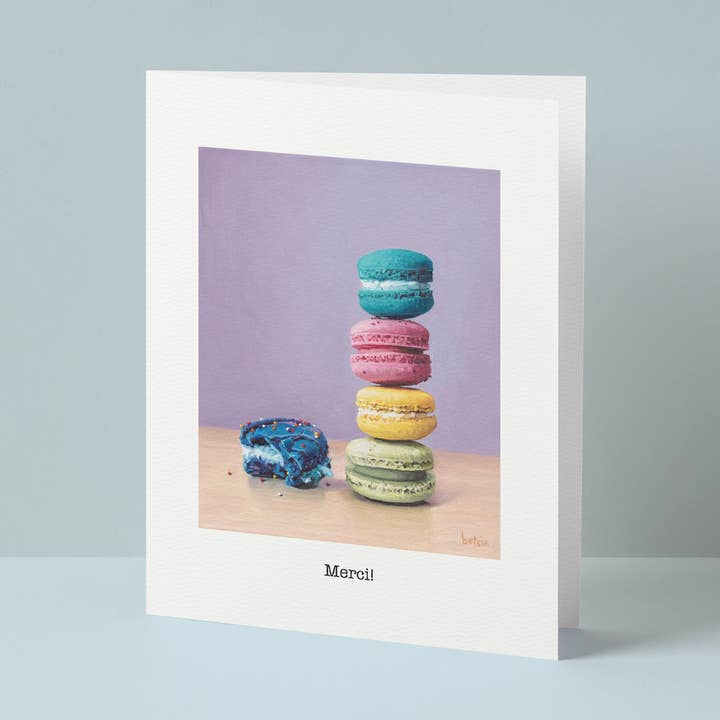 ”Merci” gratulationskort för wholesale av Betsie Studios