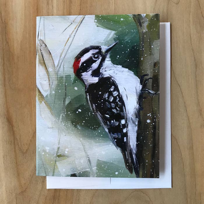 Woodpecker Card for wholesale by Art by Alyssa
