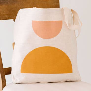 Large Modern Half Circle Tote, Christmas Gift for wholesale by AURE