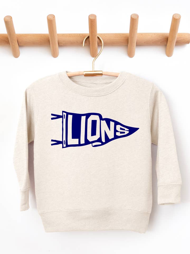 Sweatshirt graphique pour tout-petit Lions Pennant Detroit NFL pour la vente par Uncommon Label