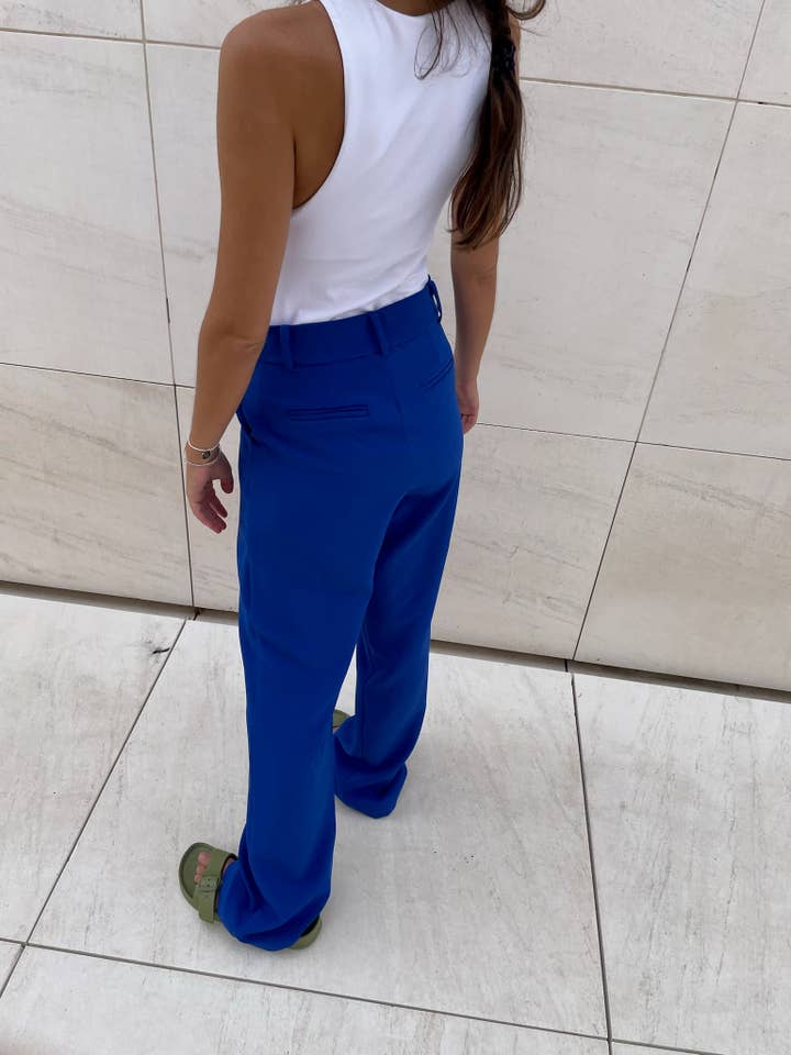 Blue pants for wholesale by ELBA& CLAU