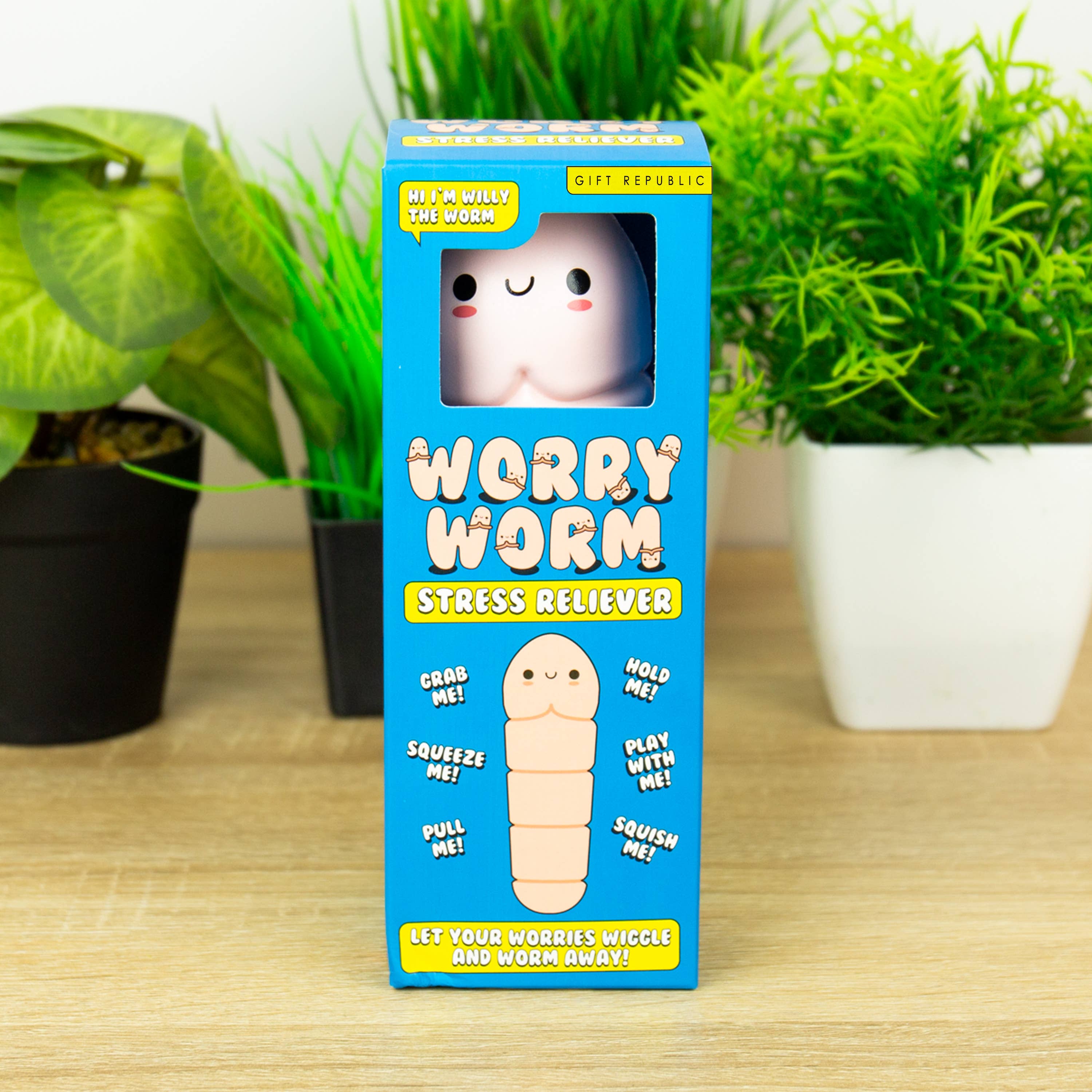 Gift Republic – wholesale Stress relief ball/dough – Worry Worm Stress Reliever1