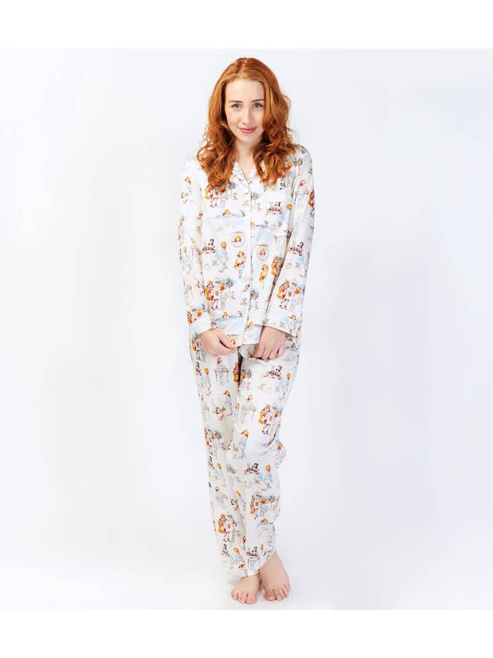 Magnolia Lounge – wholesale Sleepwear set – Women's – Alice in Wonderland Ladies Long Sleeve Pyjama Set