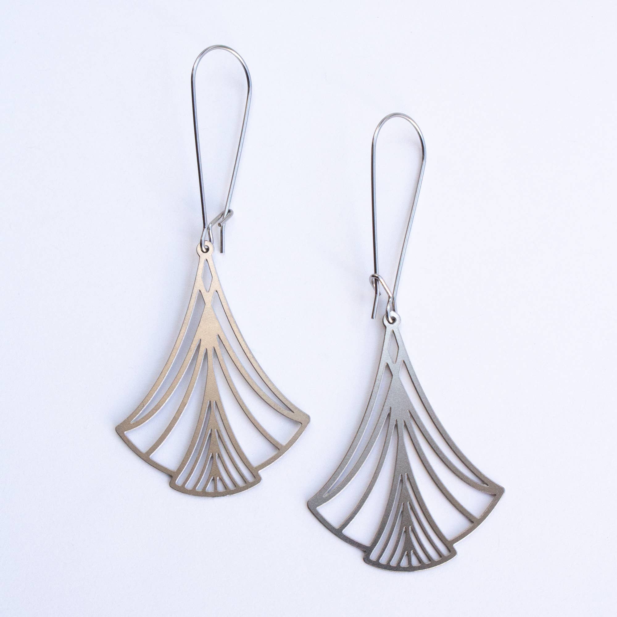A Tea Leaf Jewelry - Wholesale Dangle Earrings - Art Nouveau Triangle Earrings2