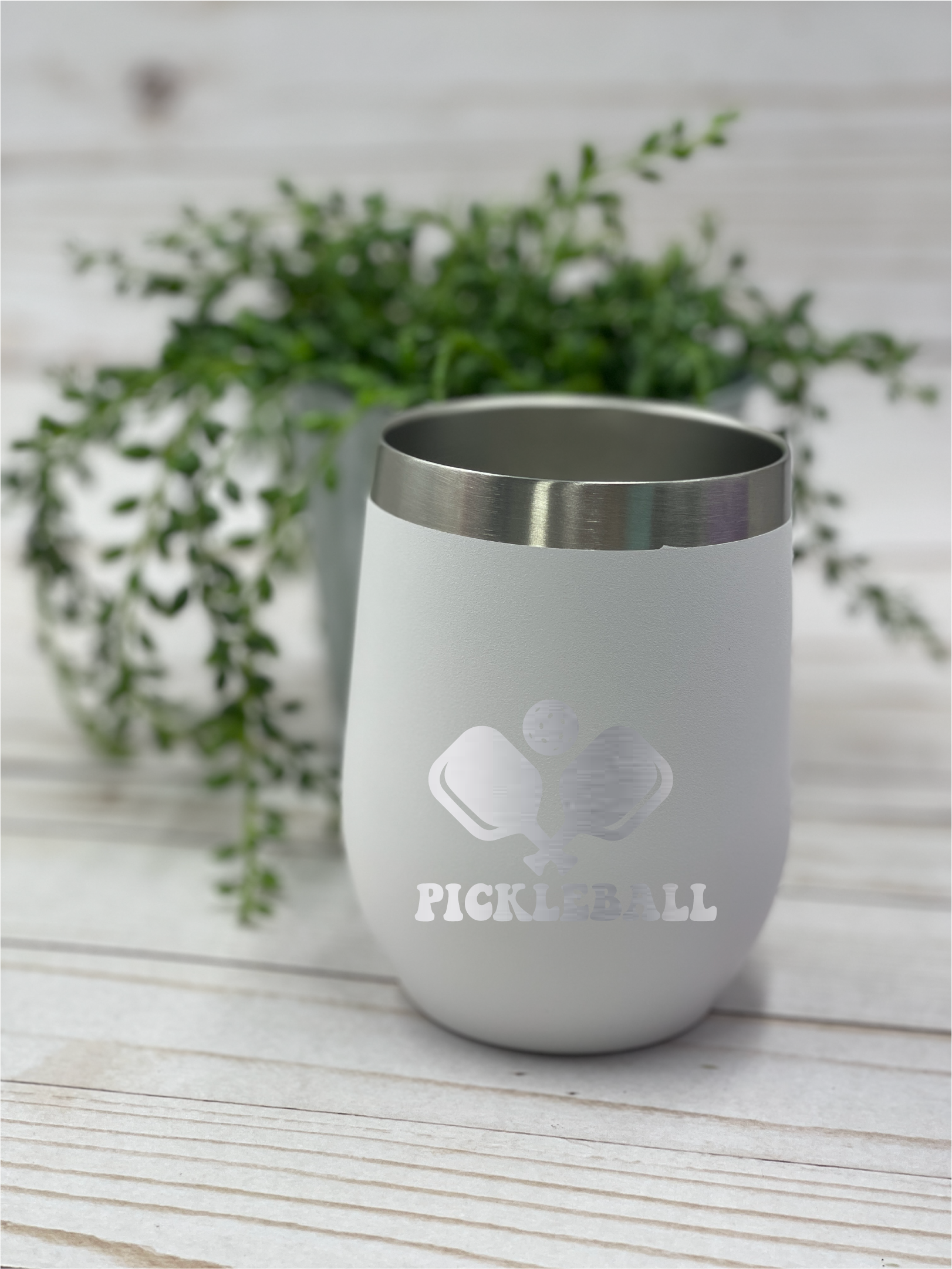 Oh It's A Party - Wholesale Insulated Mug/Tumbler - Pickleball  paddle (2) 12Oz Stainless Steel   Wine Tumblers2