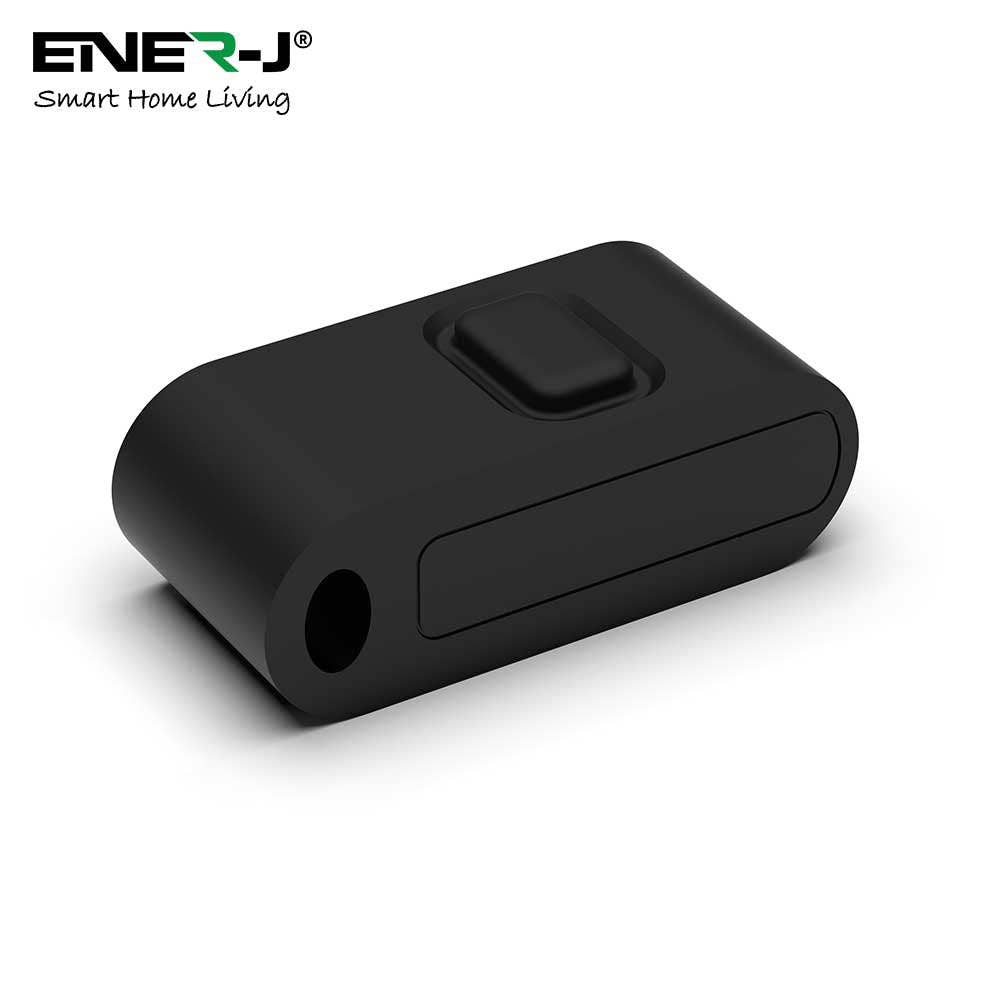 ENER-J - Wholesale Light Switch Cover/Plate - Mini FOB Wireless Switch 1 Gang, Black + 500W RF Receiver2