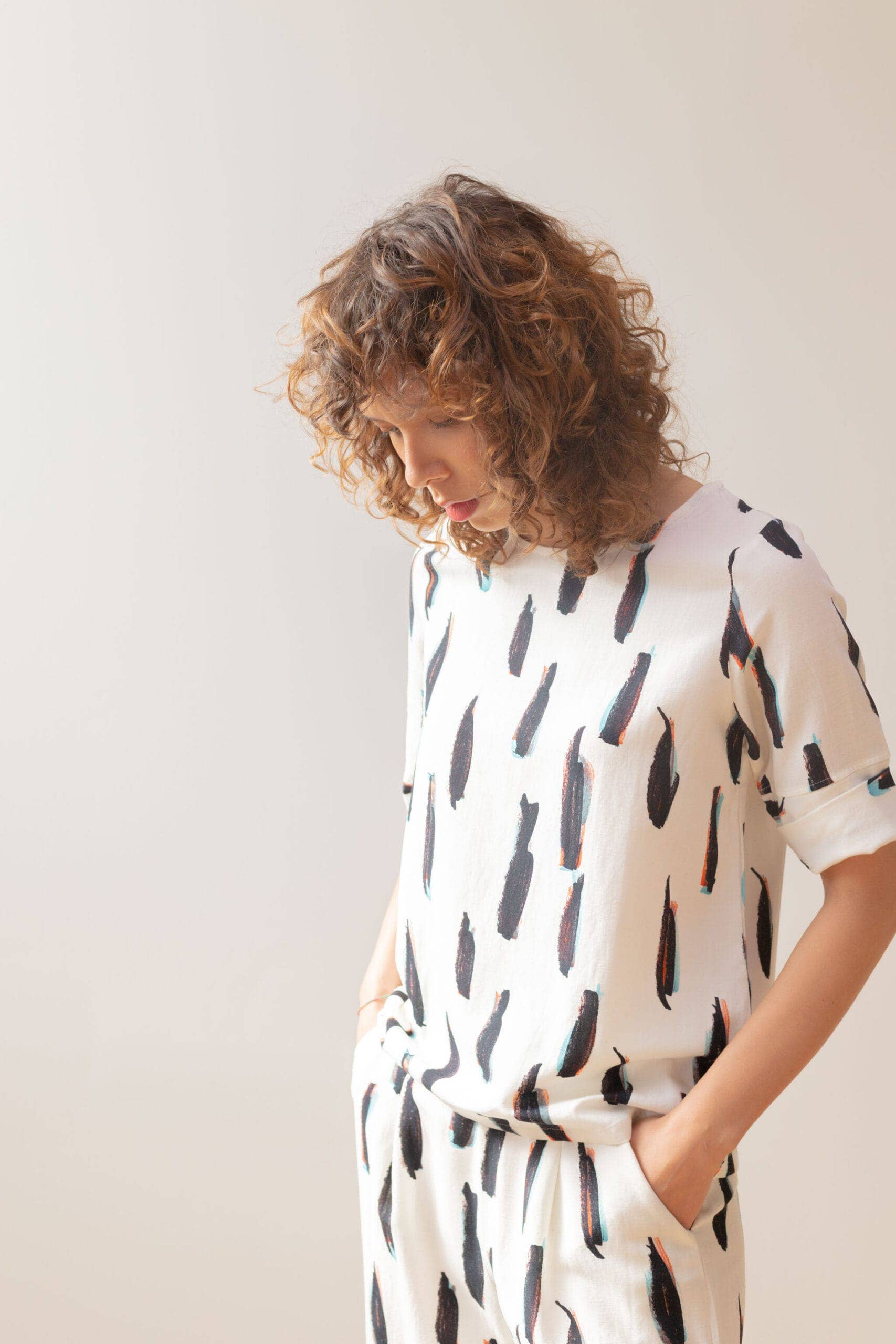 PAN Producto Básico - Wholesale Coat - Women's - Printed raw blouse3