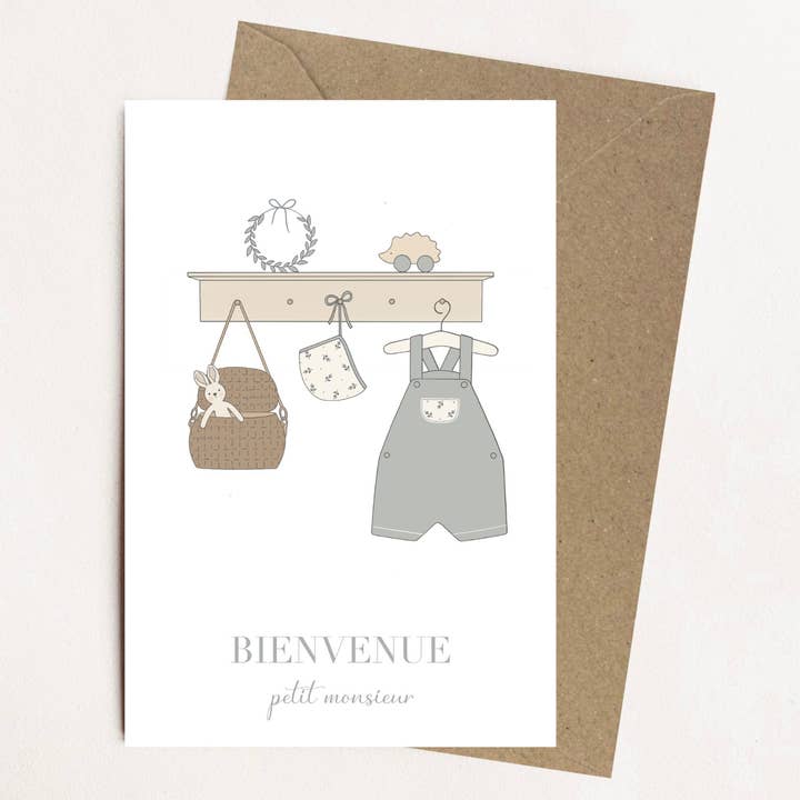 Les Yeux fripons - Wholesale Baby Card - Card - Welcome little mister