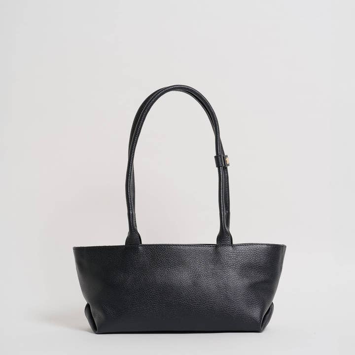 Prestige Milano - Wholesale Tote Bag - Women's - Lola Bag in Black Togo Leather3