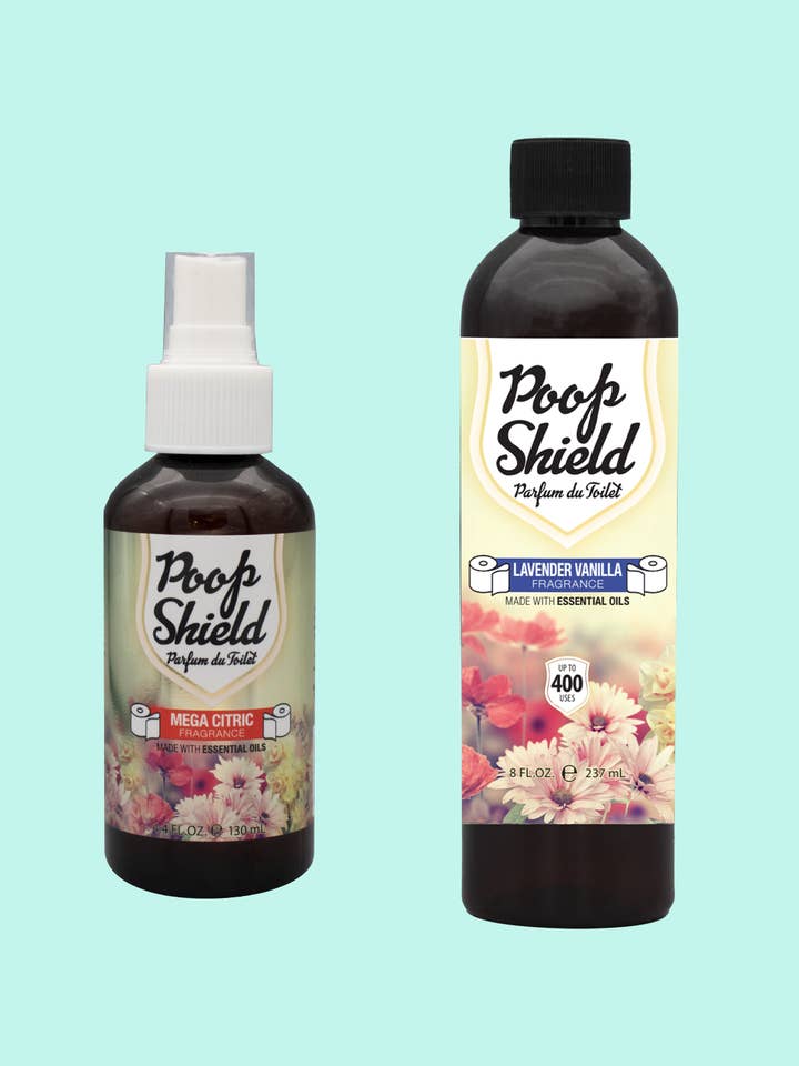 Poop Shield Lot de 4 oz (1 pièce) et 8 oz (1 pièce) pour la vente par Mystic Romance