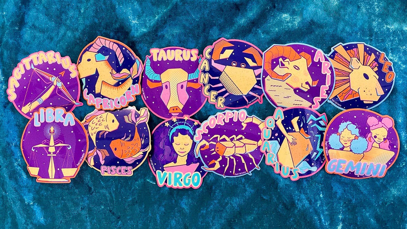 Pixel & Ink Creative – wholesale Sticker – Libra Zodiac Sticker1