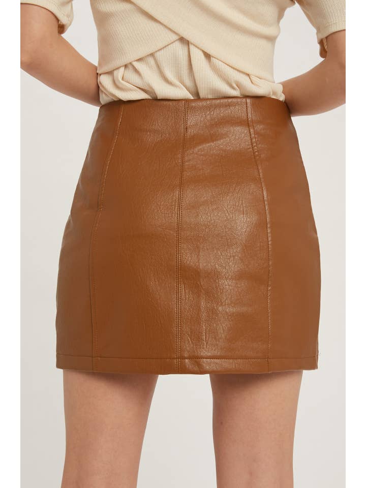 Bluivy - Wholesale Skirt - Women's - VEGAN LEATHER MINI SKIRT19