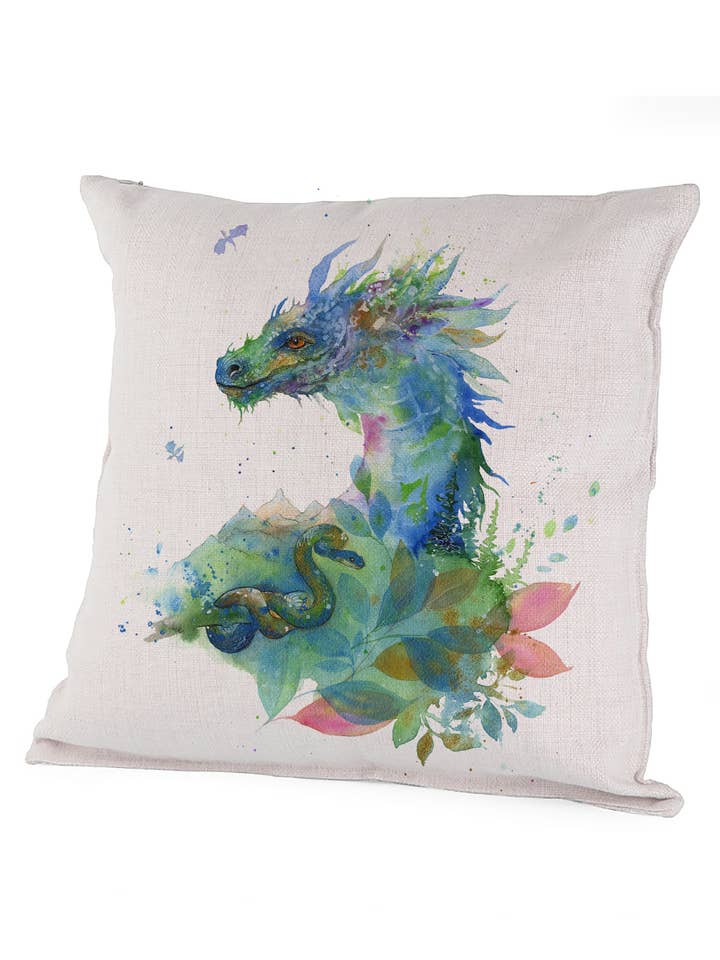 Copricuscino (Tela) 40x40 cm - Mitico - Drago per la vendita all'ingrosso da parte di Oladesign