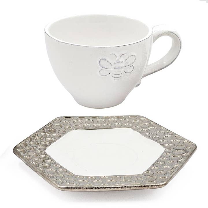 A&B Home Group Inc. - Wholesale Coffee/Tea Cup - Set of 2 Enchanted Honeybee Ceramic Espresso Set3