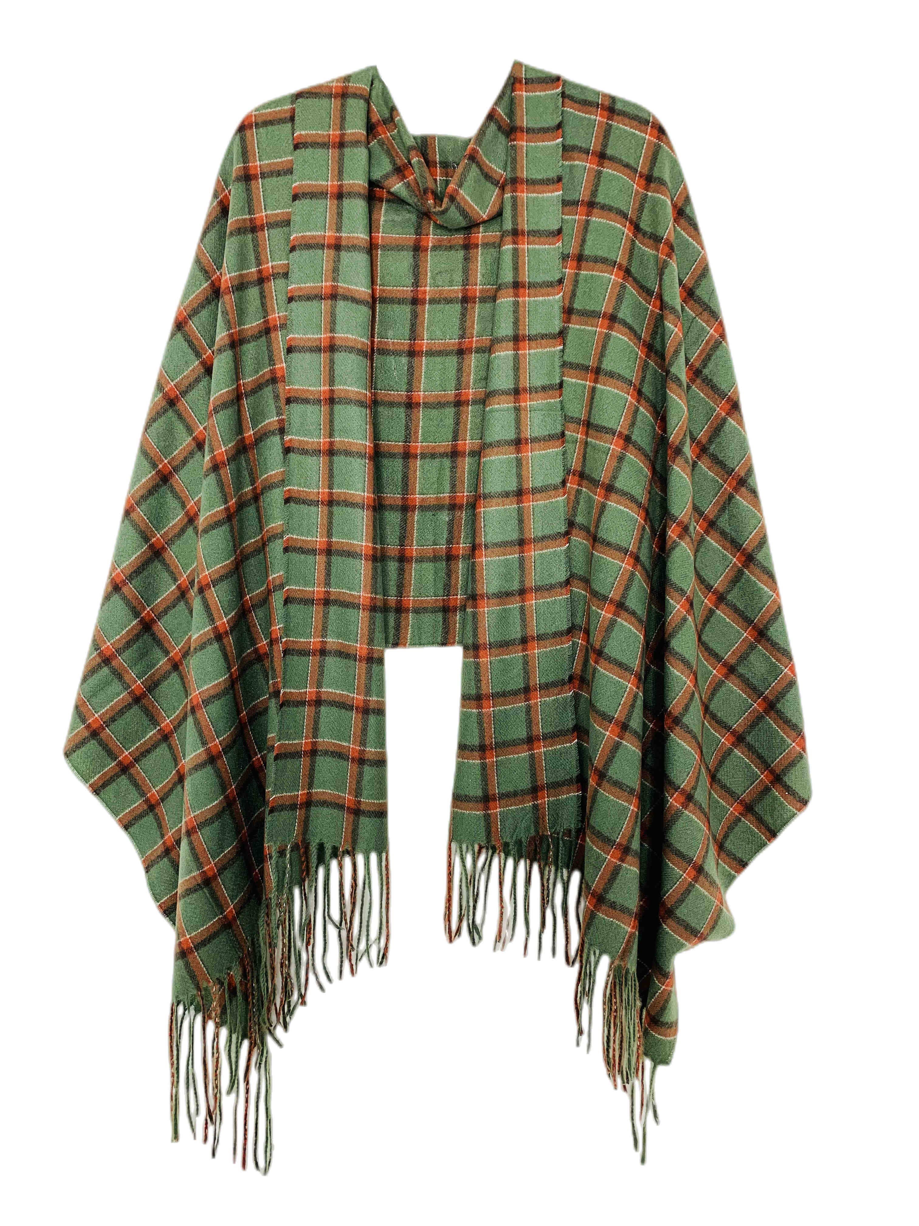 JC Sunny Fashion – wholesale Wrap – Women's – JC023305 6 Colors--Softer Than Cashmere Plaid Blanket Wrap1