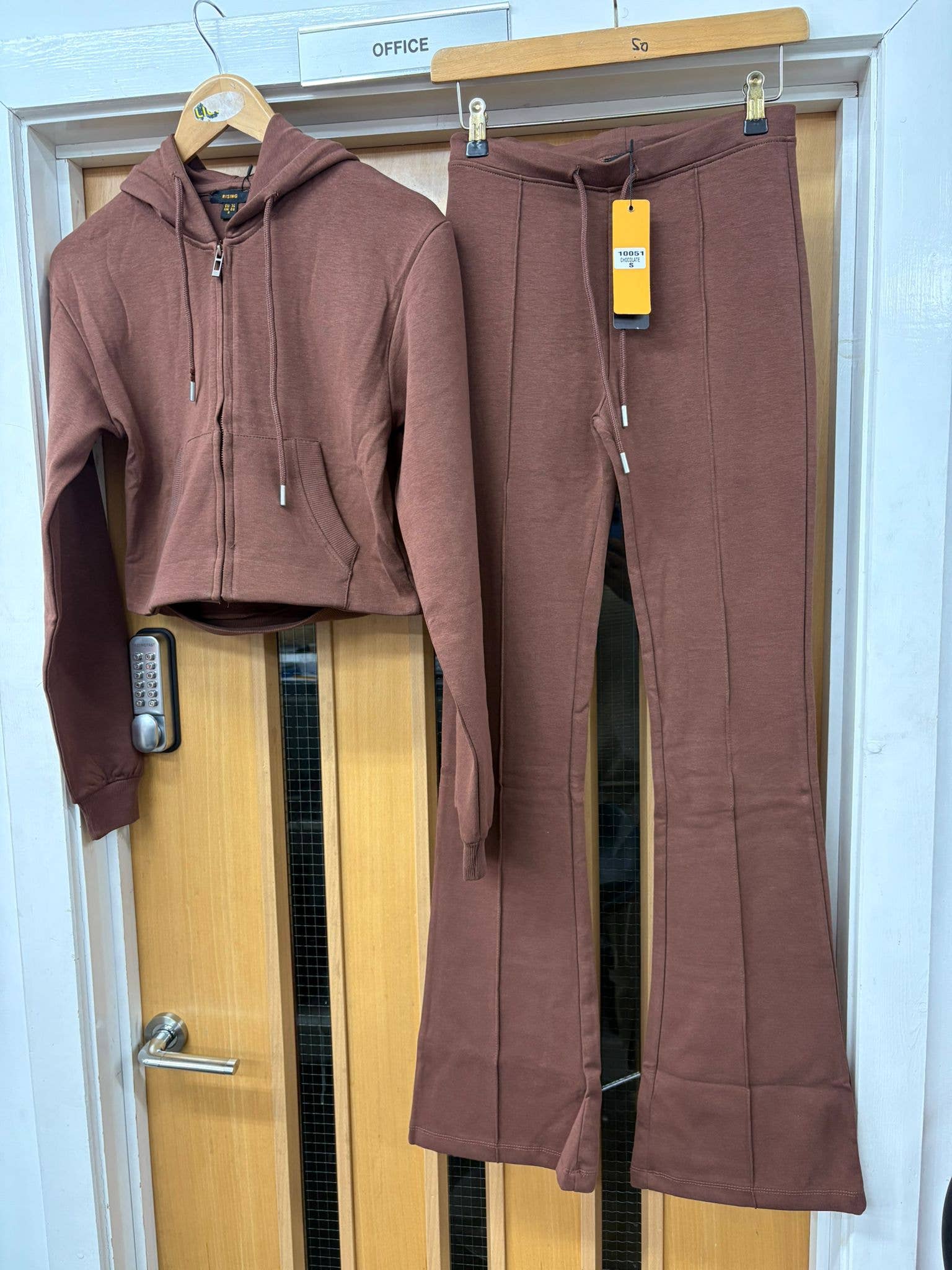 AX Labels - Wholesale Lounge Set - Women's - Interlock Cropped Zip Hoodie and Flared Trouser Set60