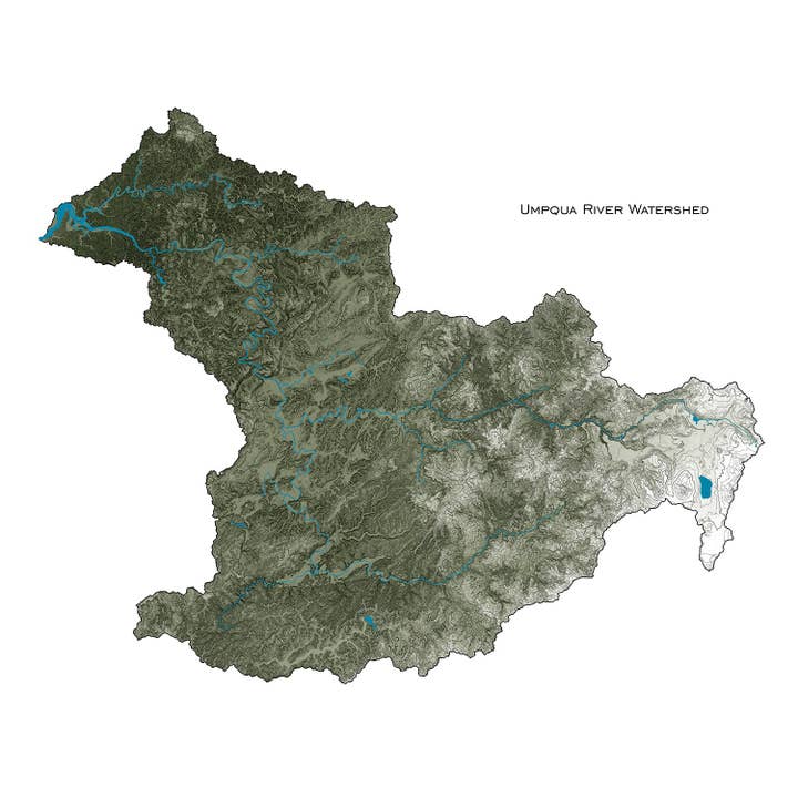 Umpqua River for wholesale by Map Your Adventure