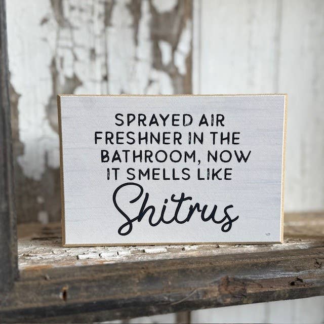 JanMichaels Art & Home - Wholesale Sign - LUX1160 Scented Regret Block