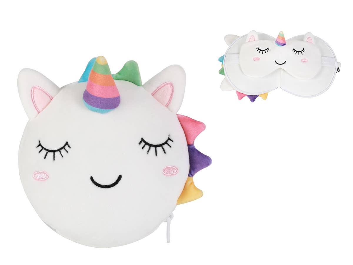 I-Total, I-Drink – wholesale Dekorativ kudde – Enhörningskudde med sovmask0