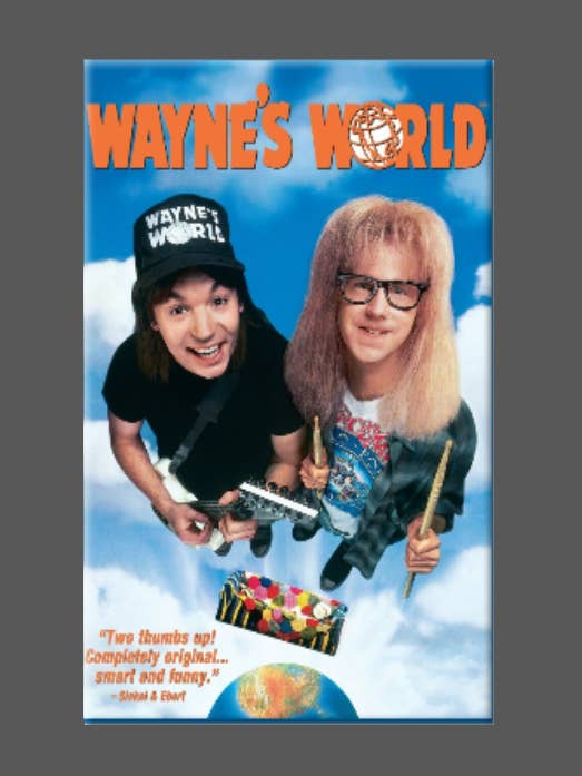 WAYNE'S WORLD, Magneet, Knop, Spiegel, Koelkastmagneet, FILM voor wholesale door Ba Ba Buttons