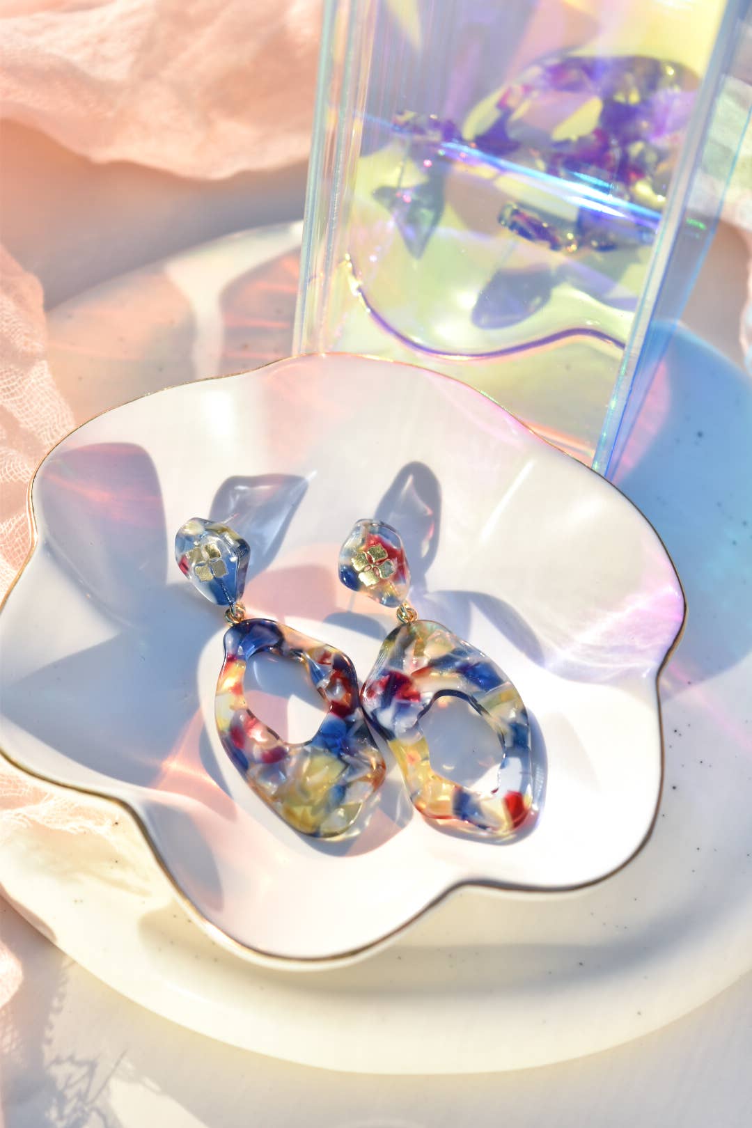 Fenna&Fei - Vendita all'ingrosso Orecchini pendenti - Collezione Arch Dangles | Orecchini Pendenti in Acetato Italiano5