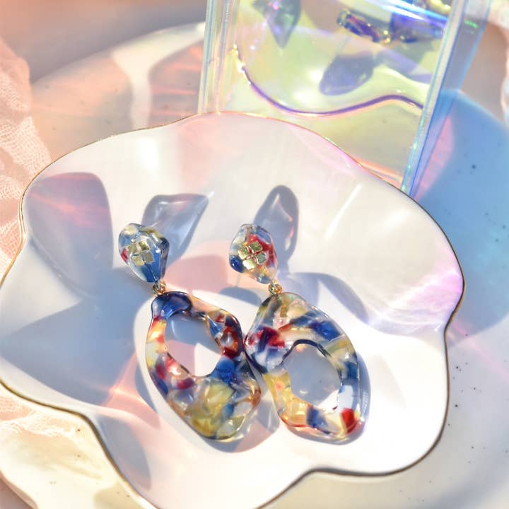 Fenna&Fei - Vendita all'ingrosso Orecchini pendenti - Collezione Arch Dangles | Orecchini Pendenti in Acetato Italiano5