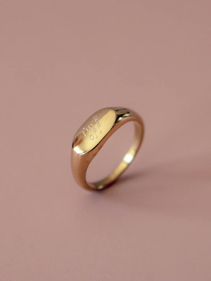 F*ck Off Ring für den Großhandel von 24th & Gold