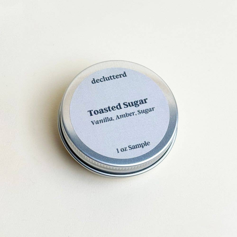declutterd - Wholesale Travel Candles - Candle Tin Sample 1 oz Wood Wick Non Toxic Coconut Soy Wax5
