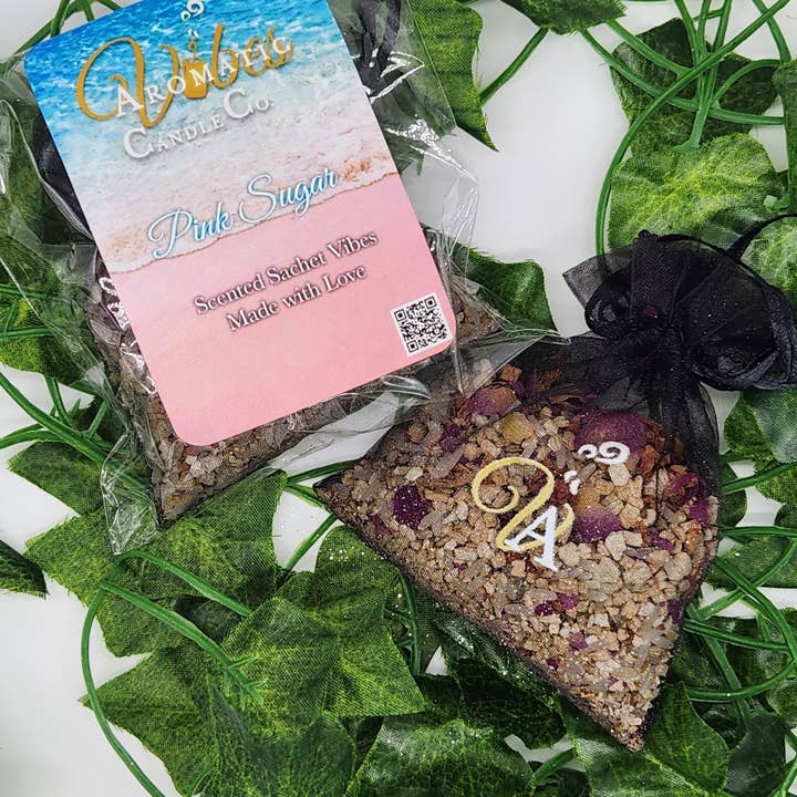 Pink Sugar Sachet vibes for wholesale by Aromatic Vibes Candle Co